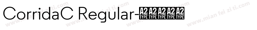 CorridaC Regular字体转换